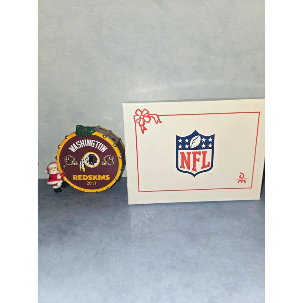 Danbury Mint Washington Redskins 2011 Christmas Drum (T-1)